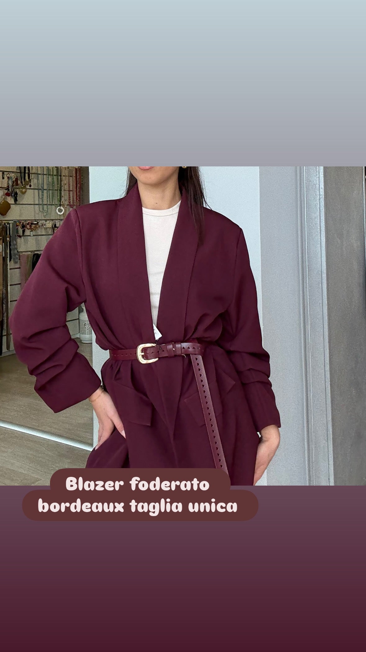 Blazer con arricciatura