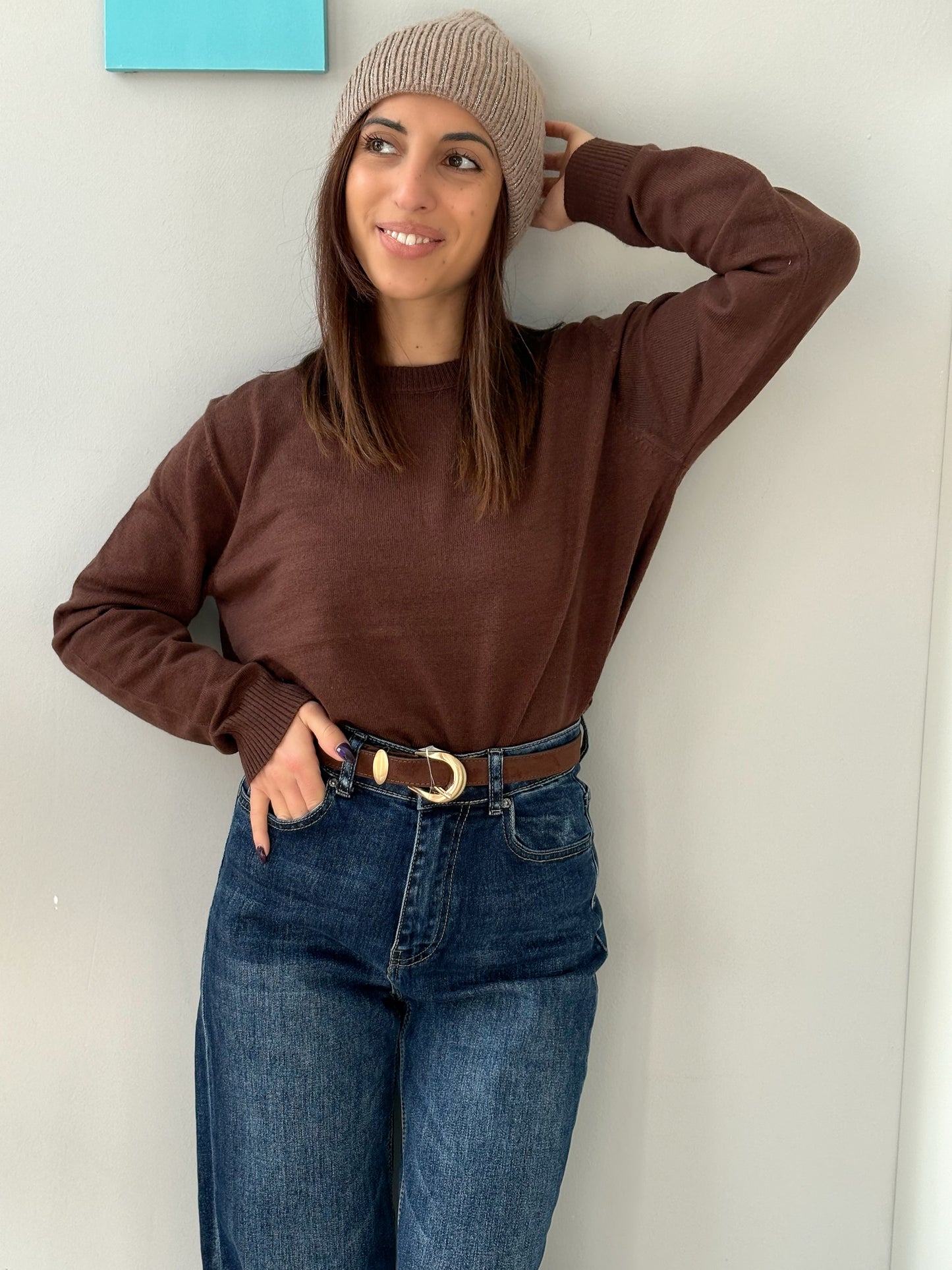 Cappello a righe con brillanti