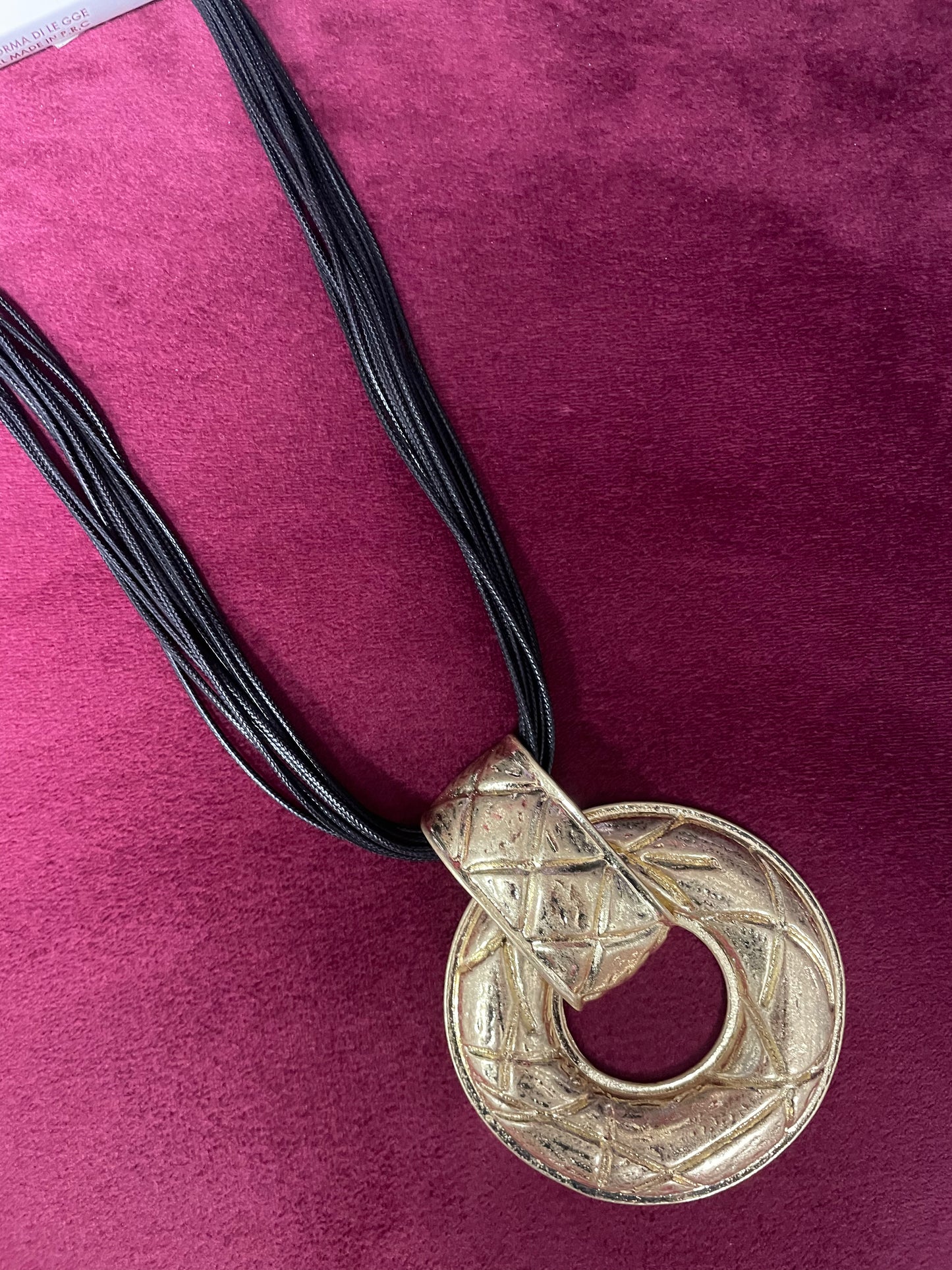 Collana fili caucciù