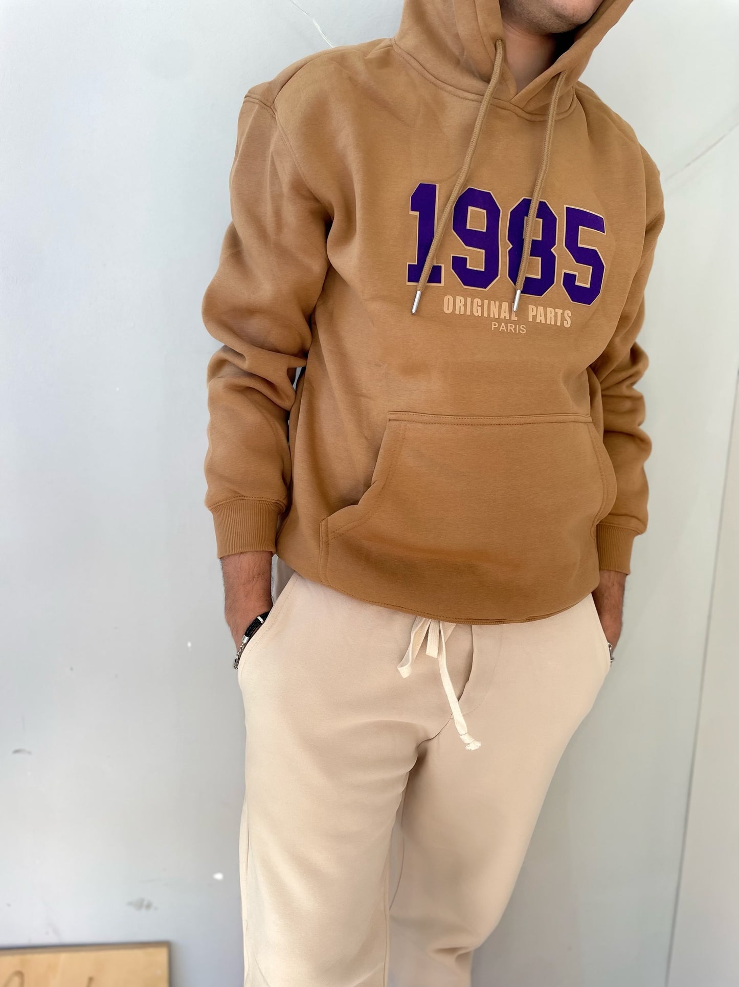 Felpa con cappuccio 1985