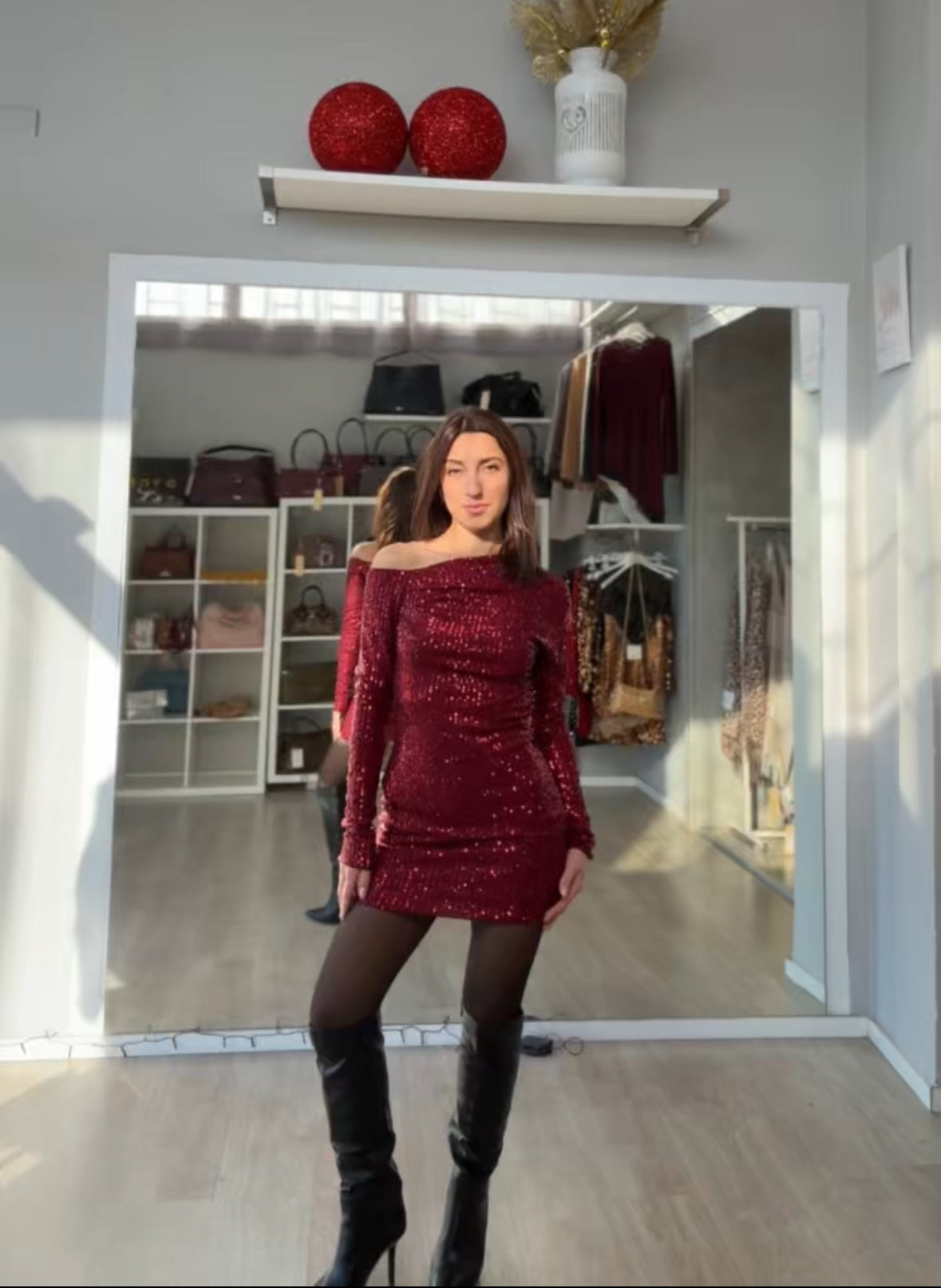 Vestito Kim paillettes