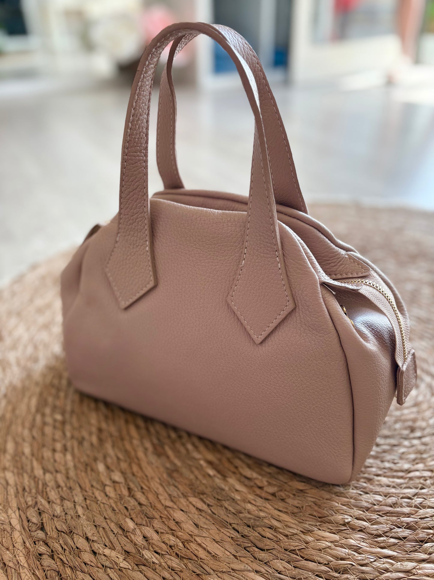 Borsa in vera pelle bauletto