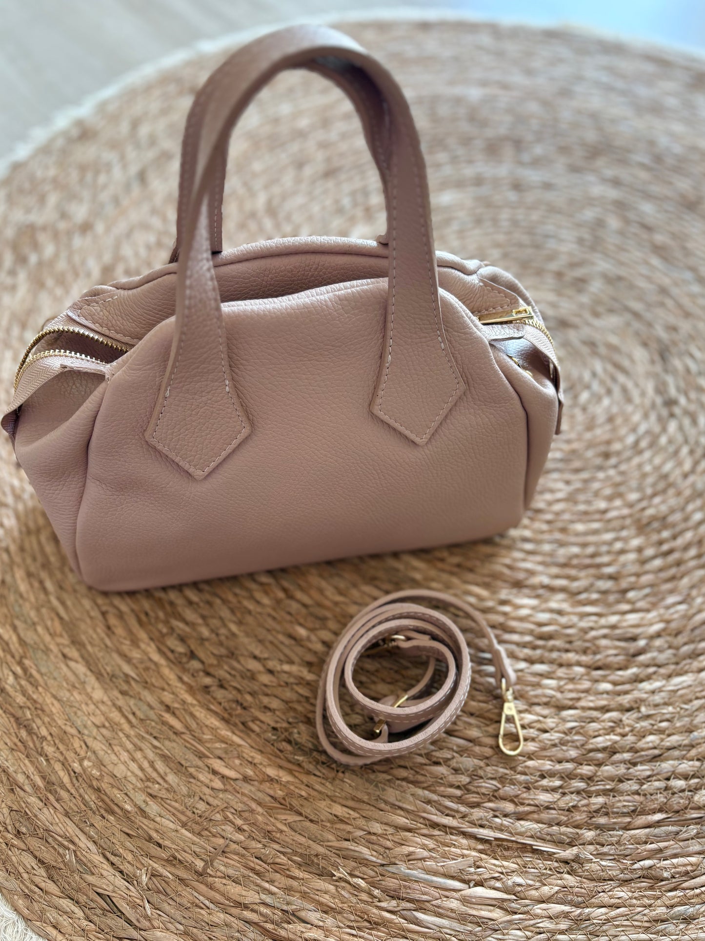Borsa in vera pelle bauletto
