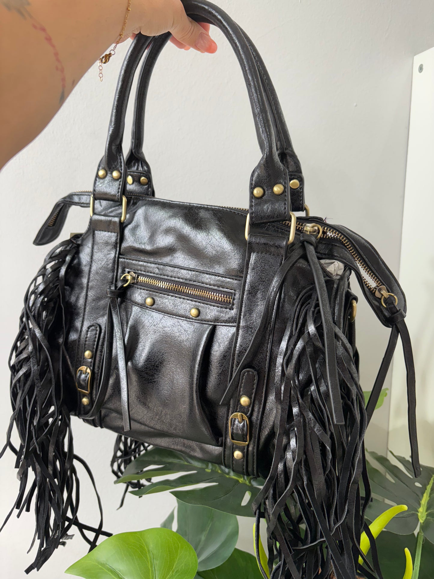 Borsa con frange