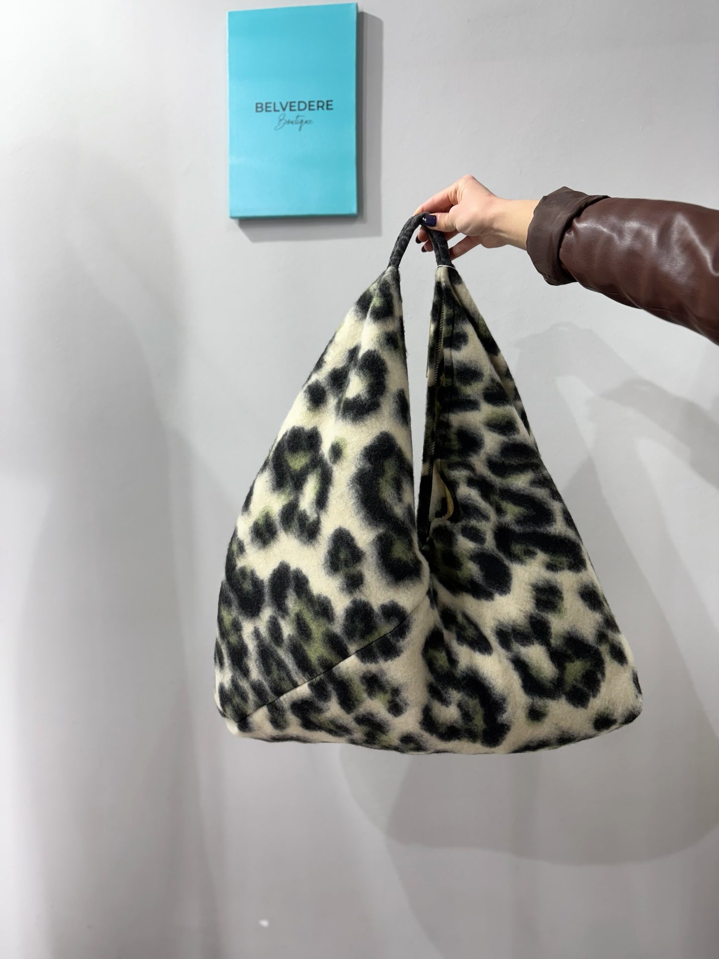 Borsa puff leopardata CIVICO 1