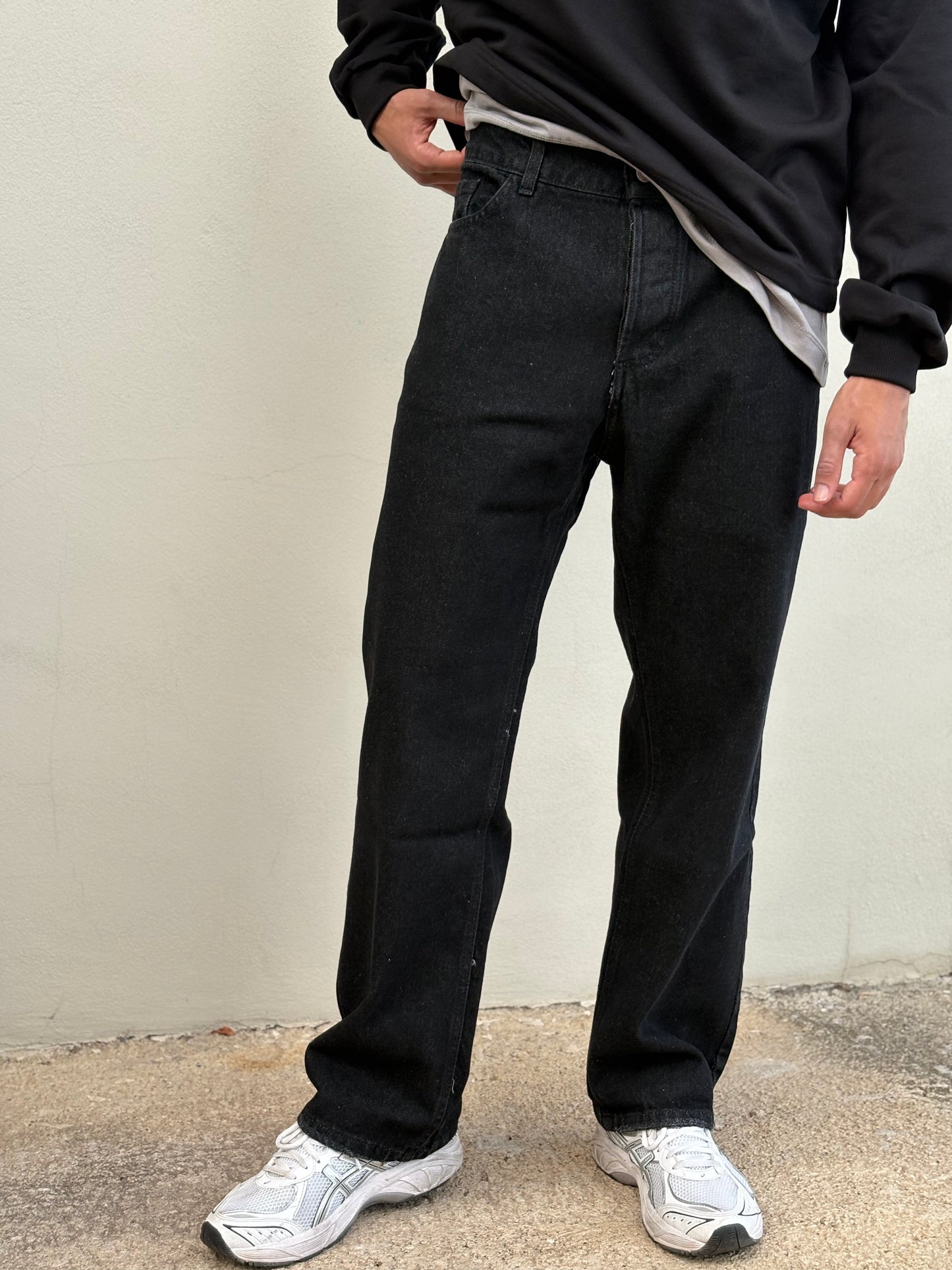 Jeans baggy fumè