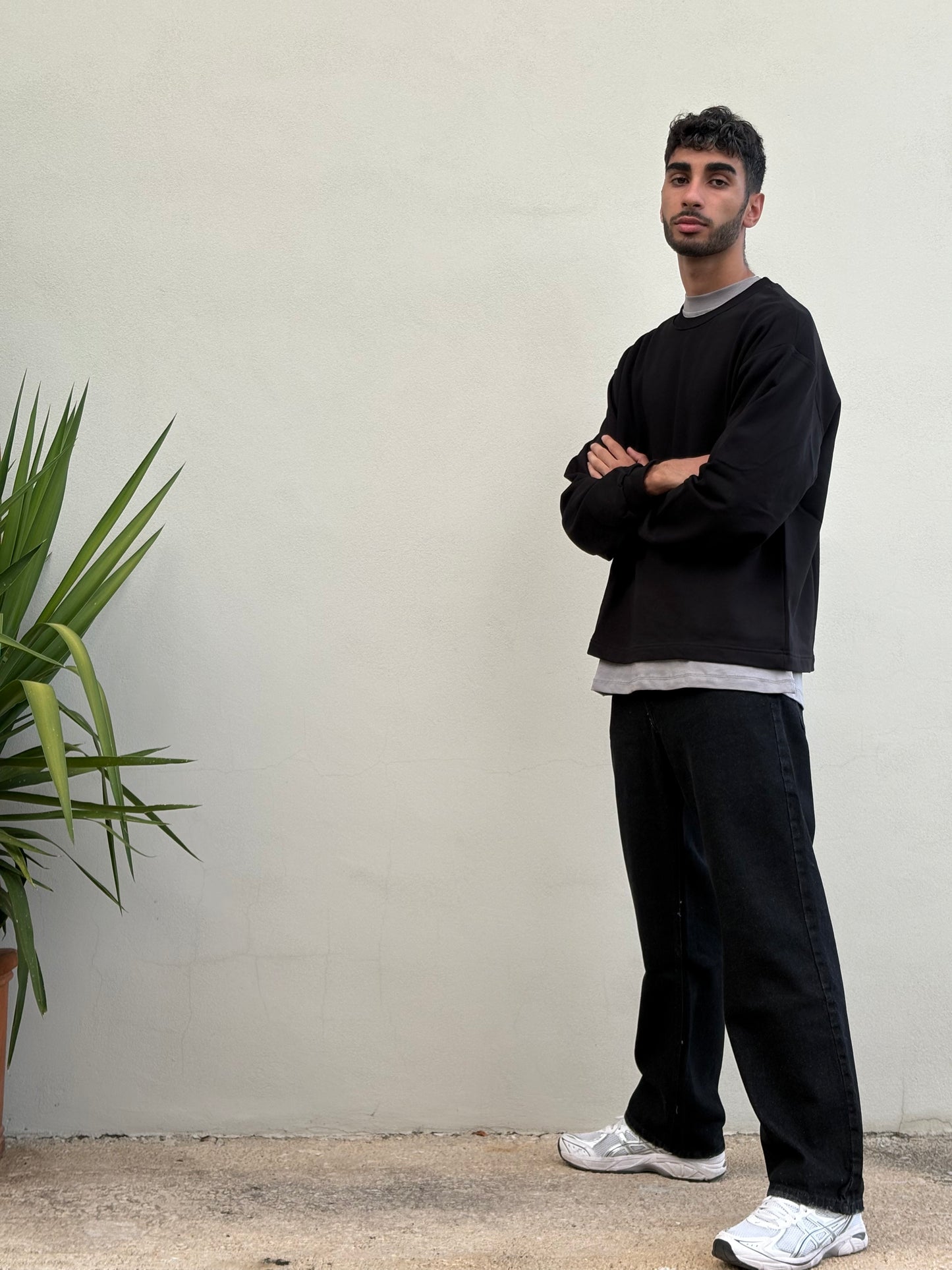 Jeans baggy fumè