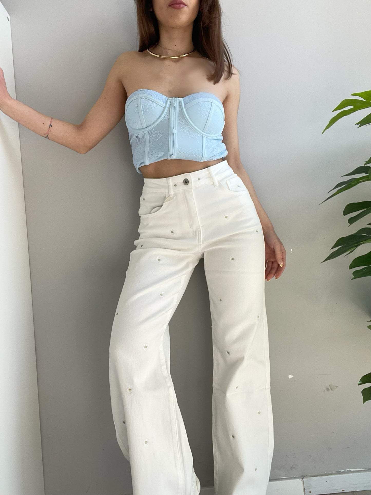 Bustino pizzo celeste