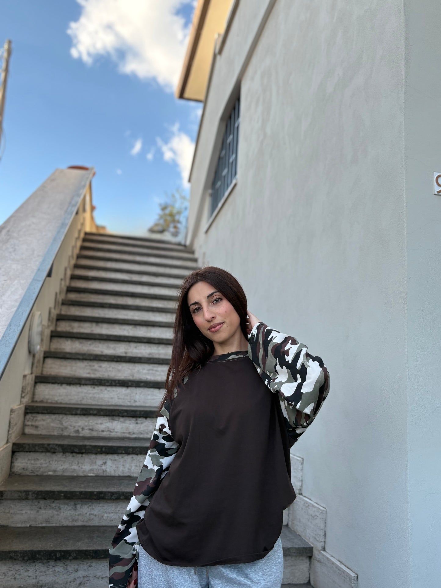 Long sleeve camuflage