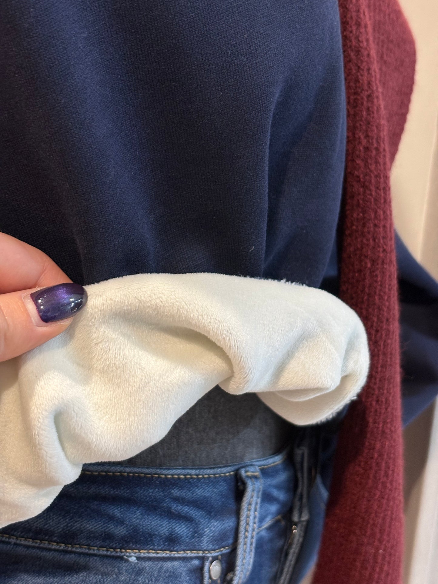 Maglione con sciarpa