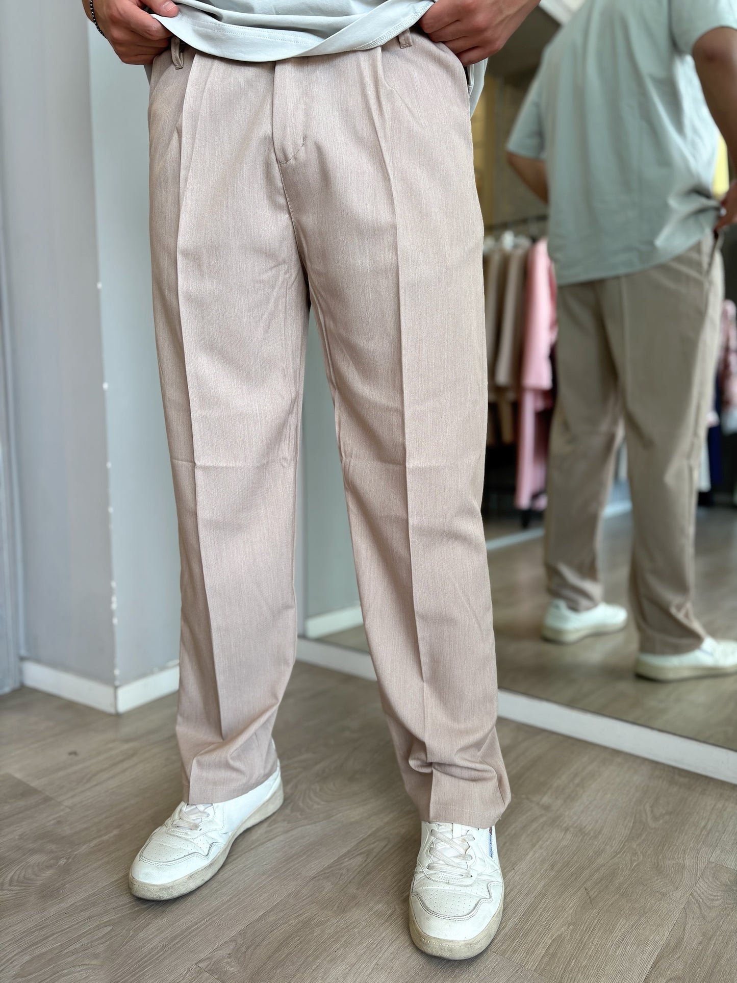 Pantalone gamba larga