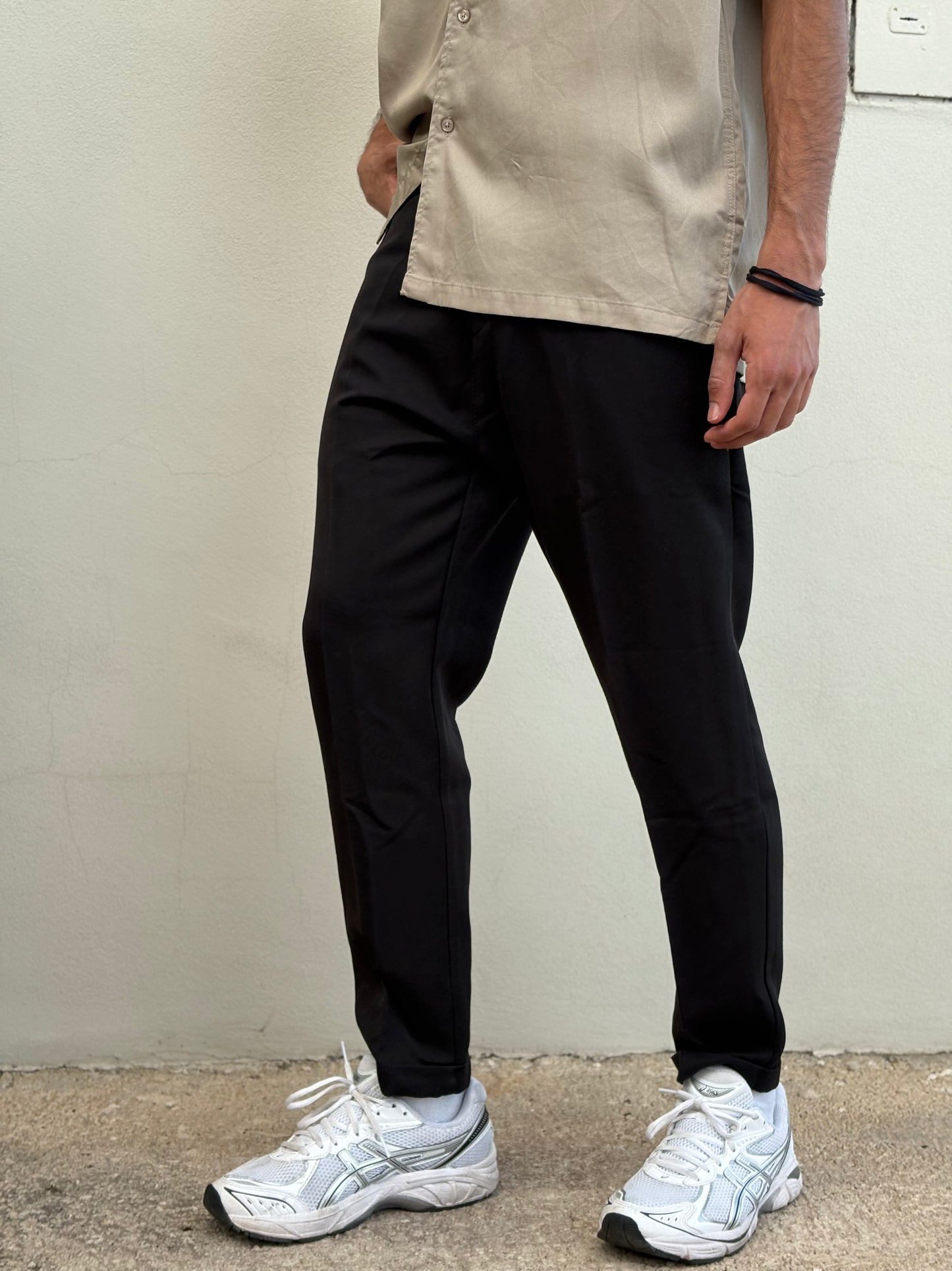 Pantalone tessuto boyfriend