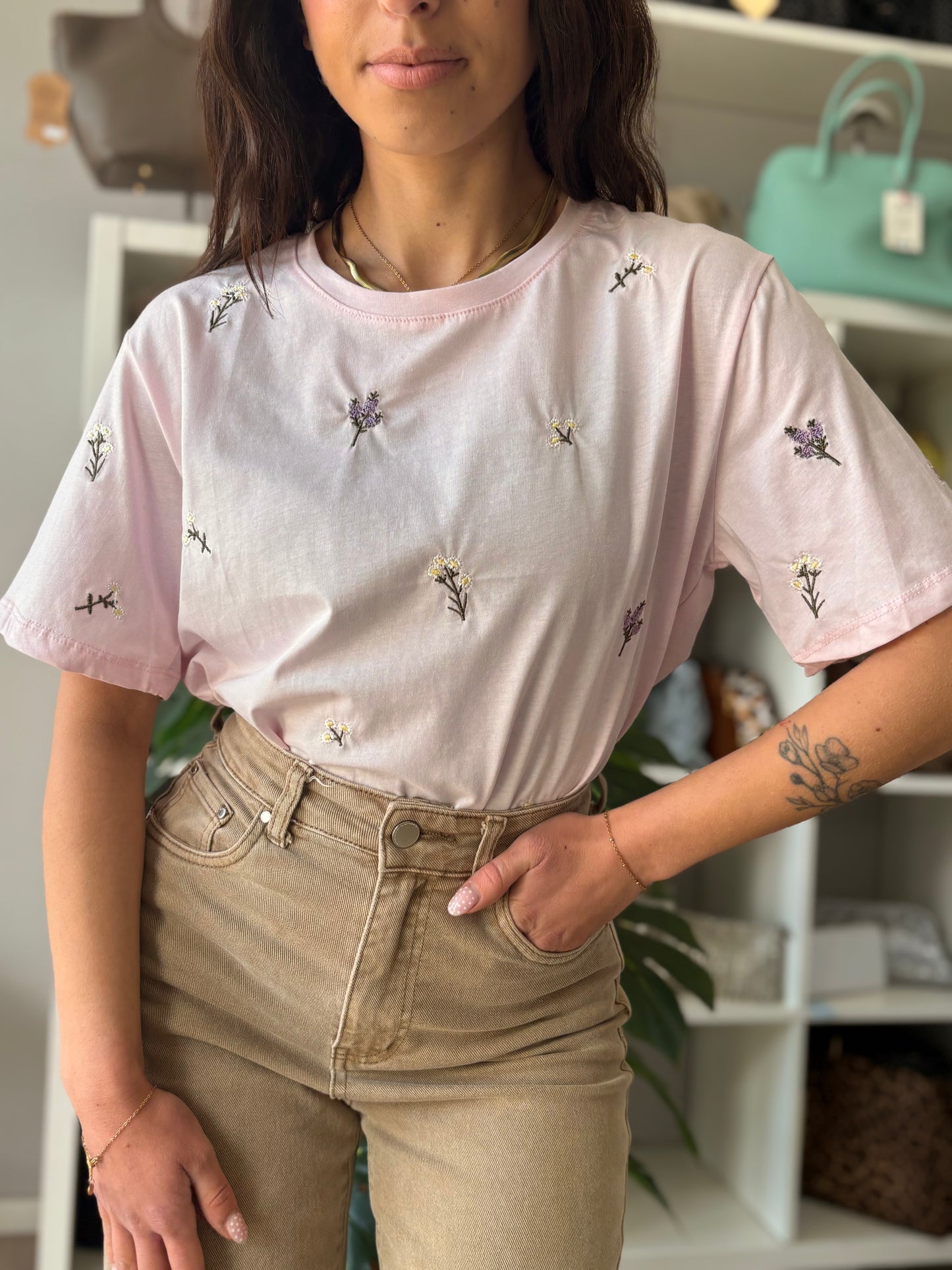 T-shirt fiori