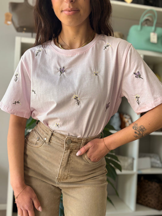 T-shirt fiori