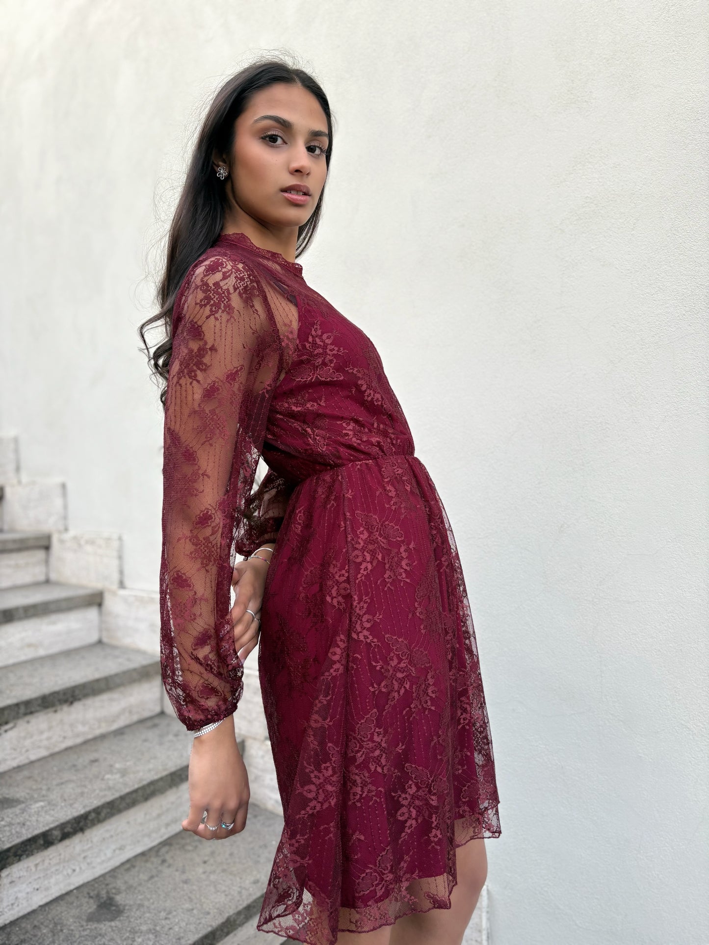 Vestito evento in pizzo